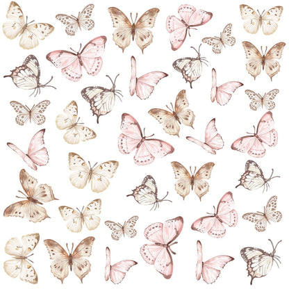 Pastelowe Love Wandaufkleber Sticker Schmetterlinge