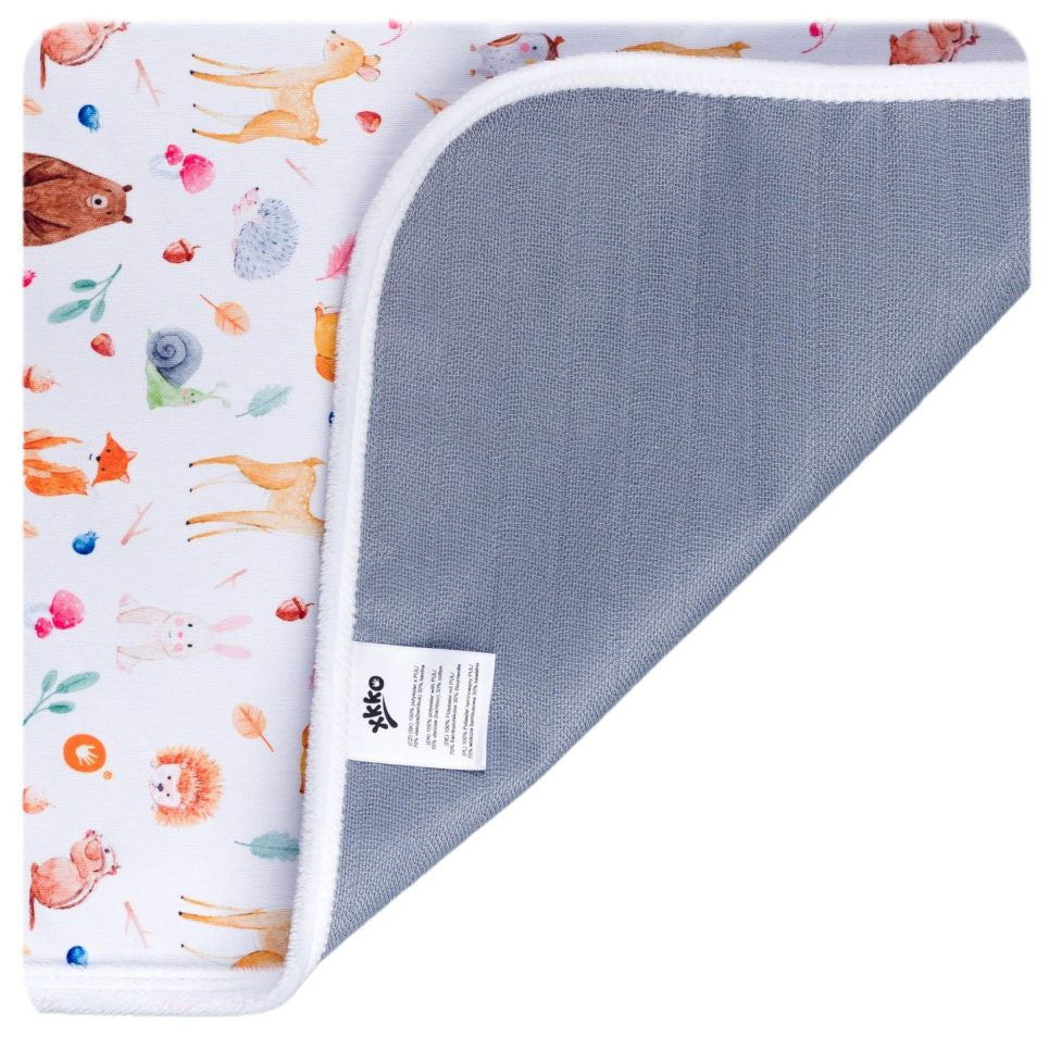 XKKO PUL Wickelunterlage Unterwegs 50*70 cm mit Tiermotiven