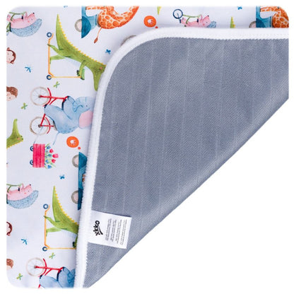 XKKO PUL Wickelunterlage Unterwegs 50*70 cm mit Tiermotiven