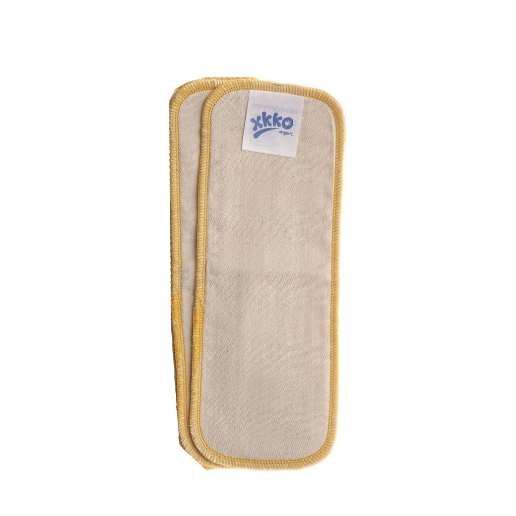 XKKO Twill Booster Natur Baumwolle Zusatz Einlage 2er